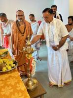 Inauguration of new guest house at Shirali by H H Swamiji (10 April 2025)